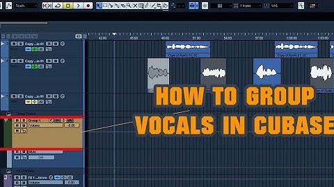 HOW TO GROUP VOCALS IN CUBASE ll MIX ALL VOCALS IN ONE CHANNEL 🔥
