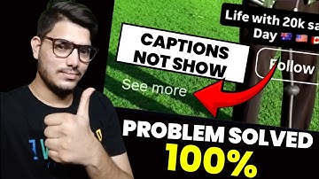 Instagram caption not show problem | why Instagram caption is not Show | Instagram Captions Problem