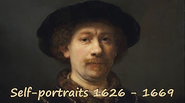 Rembrandt self-portraits 1626-1669. Image morphing in Blender 2.92