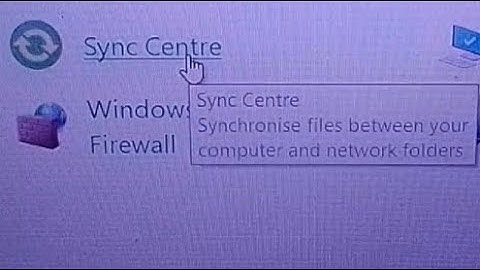 how to open sync center in windows 10 laptop