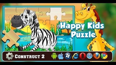 Happy Kids Puzzle  - Jigsaw Puzzle Construct 2 Project