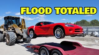 Buying a Flood Destroyed Dodge Viper at Salvage Auction