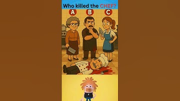 Who killed the chef 🤷🏼‍♀️? #riddle #find #brainteasers #shorts #genius #challenge #quiz #real