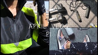 April Vlog P1: روتين تماريني، الأدوات المنزلية الرياضية، أسئلتكم عن كل مايخص الرياضة