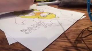 RWBY Speed Drawing Yang Xiao Long