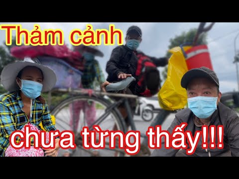 Thảm cảnh vợ chồng thai phụ đạp xe 250km từ SG về Sóc Trăng vì không còn đường sống