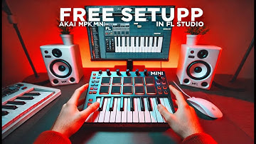 How To Set Up Akai MPK Mini MK3 in FL Studio IN UNDER FIVE MINUTES (No paid configurations)
