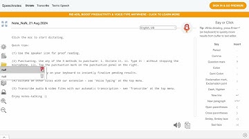 How to free space on Speechnotes