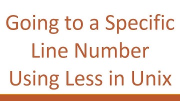 Going to a Specific Line Number Using Less in Unix