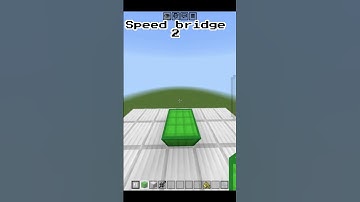 Speed bridge in Minecraft pocket edition