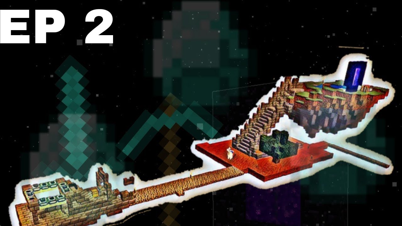 Skyblock ep 2 [ TIME FOR NETHER ] - YouTube