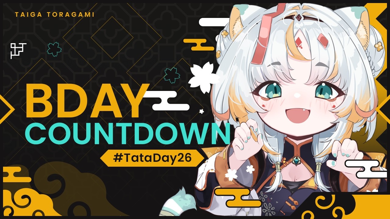 PRE-BDAY STREAM!! 🎂 COUNTING DOWN TO 12AM【Taiga Toragami | ChromaSHIFT】
