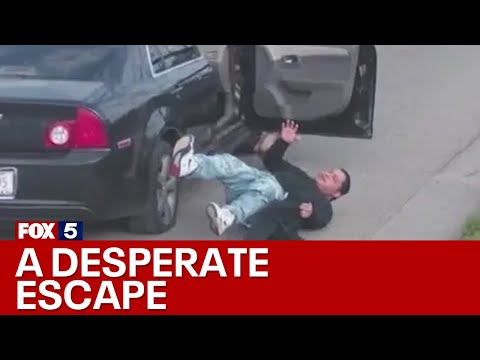 Road rage shooting suspect jumps out of moving car 