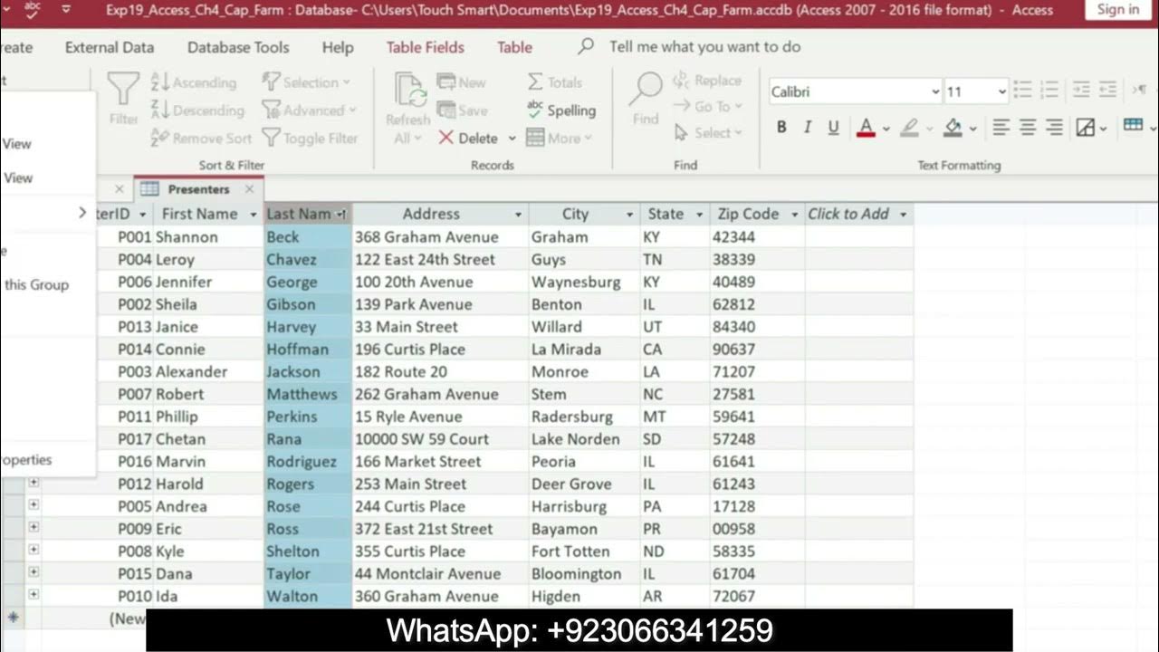 Exp19_access_ch04_cap - Foodies Forms And Reports 1.2 Exp19 Access Ch4 Cap Farm Conference 1 0 | Exp19_Access_Ch04_Cap