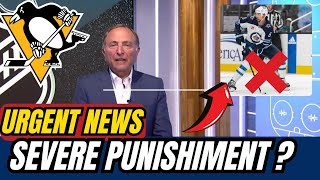 OMG!😱​DEFENSOR IS OUT OF THE NHL. DO YOU AGREE WITH THIS ❓❓. PITTSBURG PENGUINS NEWS TODAY.
