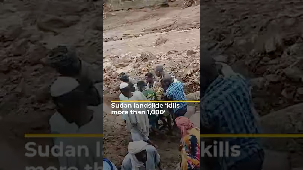 انهيار أرضي في السودان يودي بحياة أكثر من ألف شخص | AJ #shorts