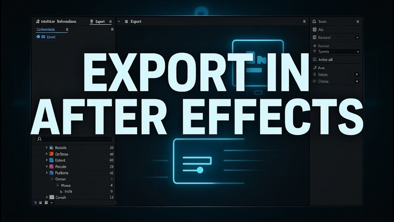 How to Export Video in After Effects | Best Render Settings |After ...
