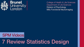 SPM Tutorial 07 - Review Stats Spec