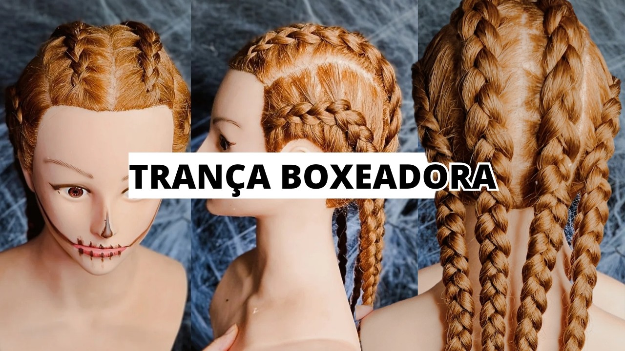 Como fazer 4 trança boxeadora por Gabriela Megan - YouTube