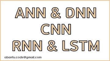 ANN vs DNN vs CNN vs RNN vs LSTM 개념 비교 설명