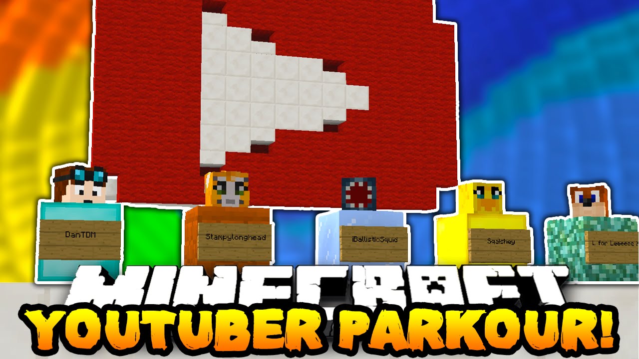 youtubers parkour minecraft map youtubers parkour minecraft map