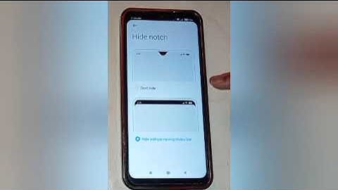 How to unhide notch in redmi 9i sport,unhide notch setting