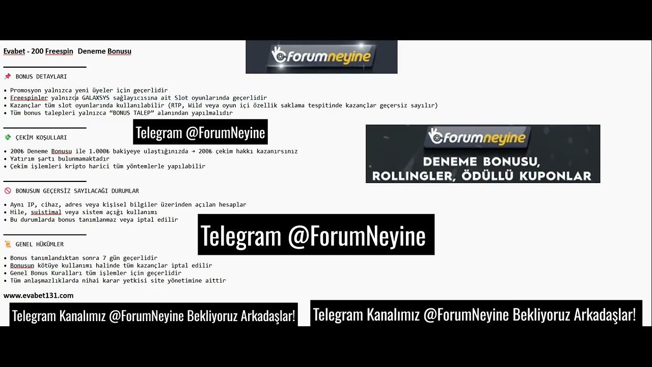 Deneme Bonusu Evabet - Yatırımsız Deneme Bonusu - Deneme Bonusu Veren Siteler #DenemeBonusu