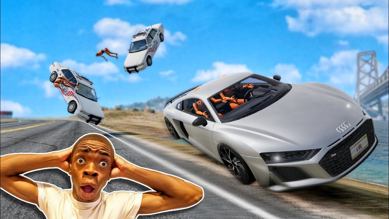 Audi R8 Funny Moments 🤣 - [BeamNG.Drive] - YouTube