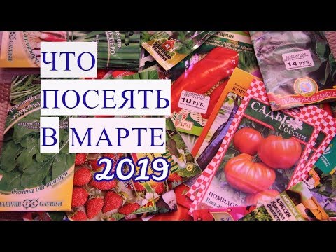 Что ПОСЕЯТЬ в МАРТЕ. Овощи и цветы.