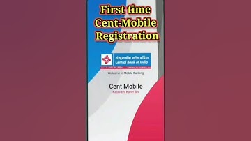 How To register Cent Mobile App🔗 Central Bank Mobile Banking Kaise Activate Kare #Cent_mobile