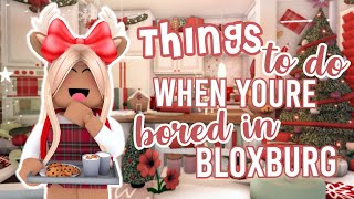 Bored in Bloxburg...? Things to do in Bloxburg When You're Bored at Christmas!!