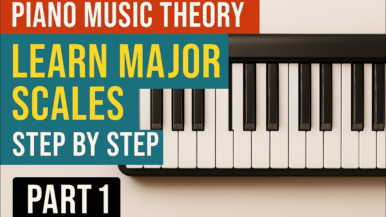 Piano Music Theory | Major Scales | Step By Step | Part 1 | Key Harmony ...