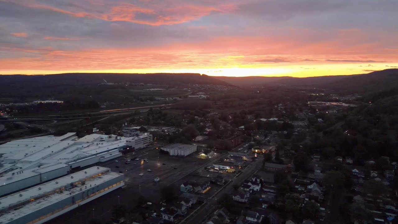 Sunset above Painted Post, NY