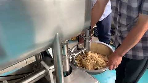 High viscosity paste hopper mixing pneumatic type filling machine big cylinder filler machine