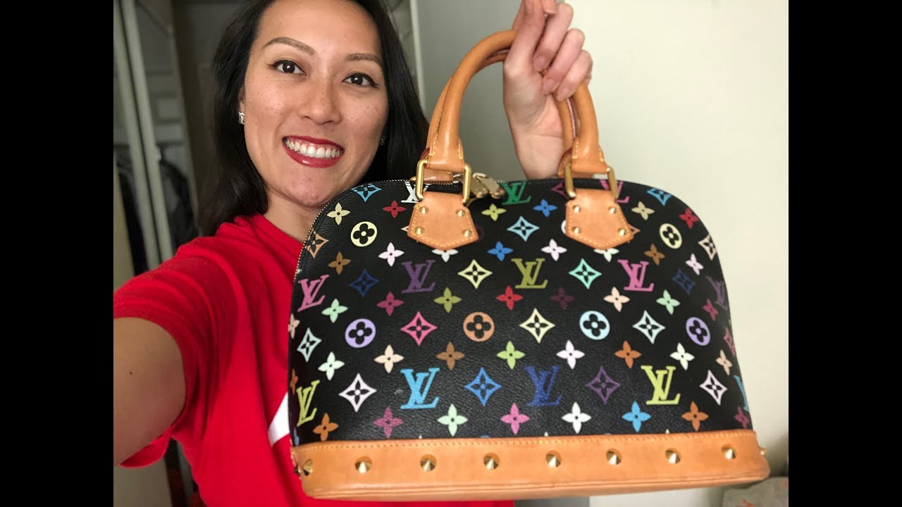 【希少】 LOUIS VUITTON Multicolore Monogram Alma PM バッグ Louis Vuitton Alma PM Monogram Multicolore Unboxing and