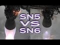 SpaceX Starship Prototype Flight Comparison SN5 VS SN6