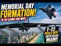 EPIC Memorial Day Formation Over Miami Beach 2026! B-52, F-22, F-35 &amp; More!