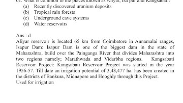 CSE-2019 prelims geography questions