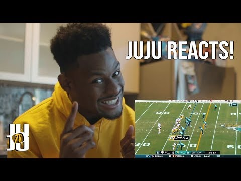 JuJu Smith-Schuster Reacts to his own Highlights!