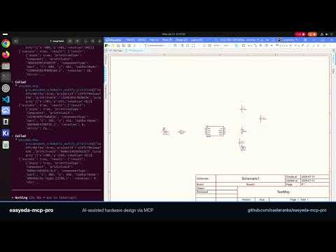 AI Builds and Validates an EasyEDA Pro Schematic | Open-Source MCP Demo