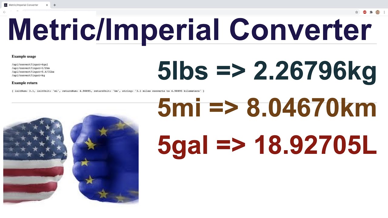 Metric-Imperial Converter | FreeCodeCamp