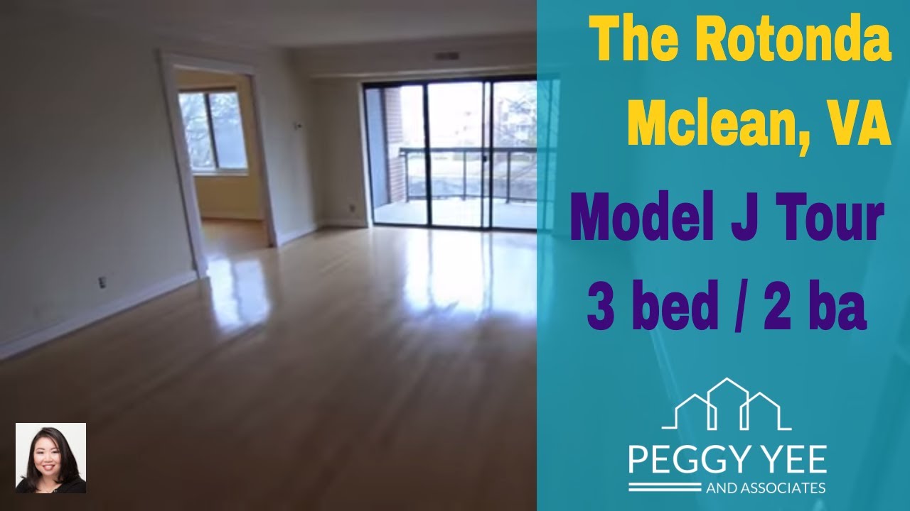 The Rotonda Model J Floor Plan 3 bedroom 2 bath condo Tysons