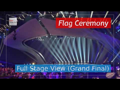 Flag Ceremony and Finalists Presentation (Full Stage View) - Eurovision Song Contest 2017