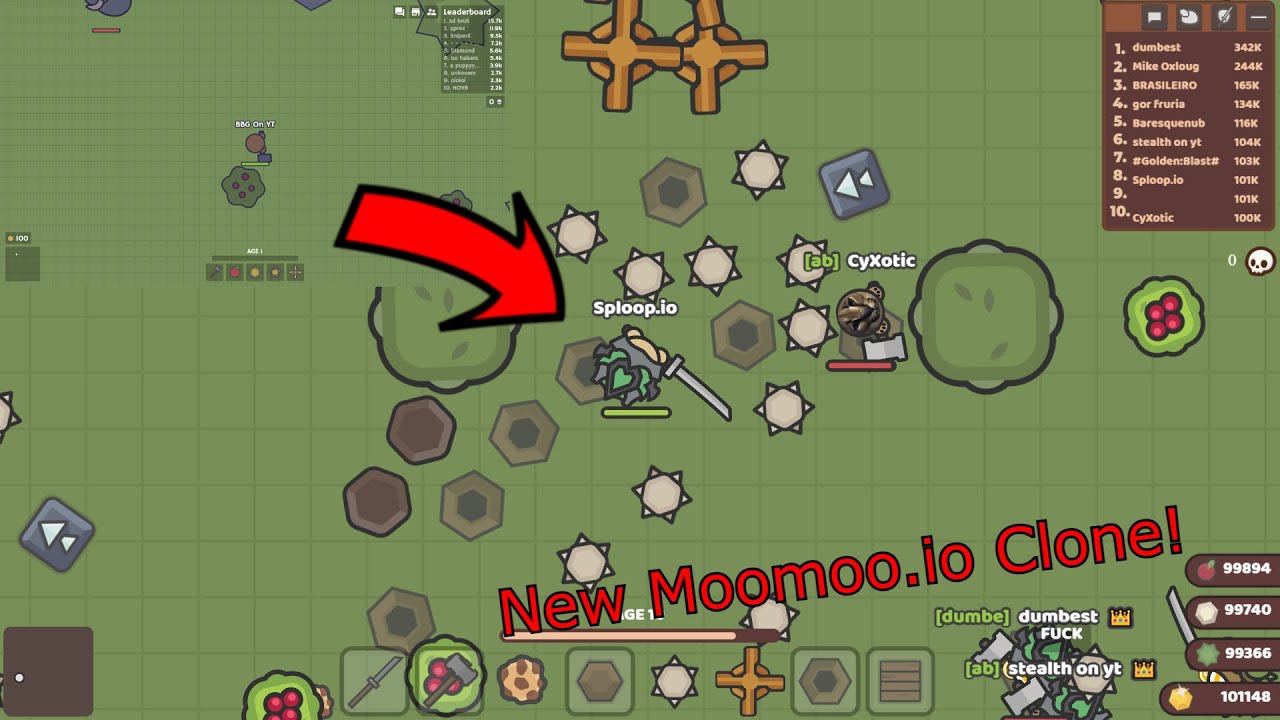 Moomoo.io 2?  Best Moomoo.io Copy! (Sploop.io) 