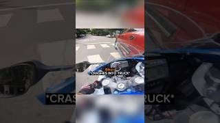 BIKER CR*SHES INTO A CAR DRIVER! 😲
