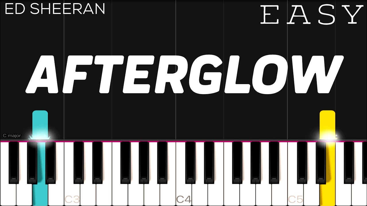 Ed Sheeran - Afterglow | EASY Piano Tutorial