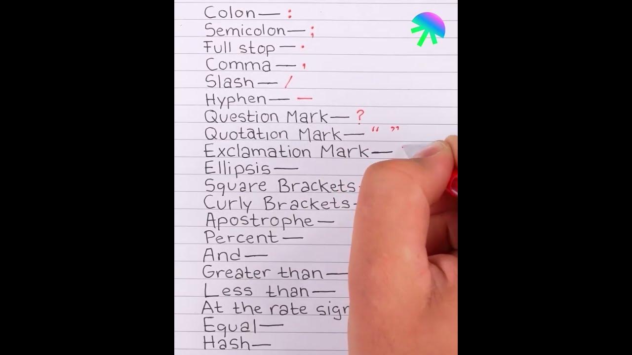 Symbols of English || How to pronounce. - YouTube