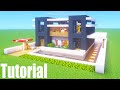 Minecraft Tutorial: How To Make A Modern House With Interior &quot;2020 Tutorial&quot;