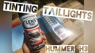 HUMMER H3: Tinting Taillights 2007 Hummer H3 Tail Light Lense