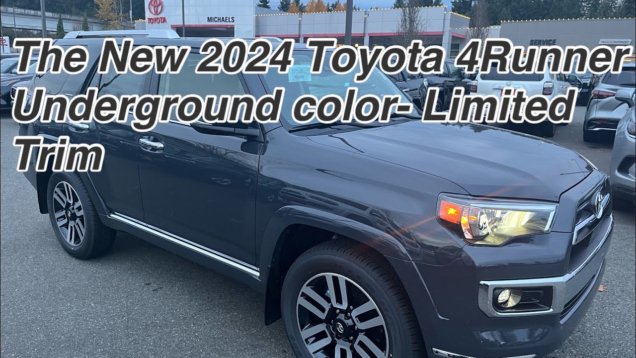 The New 2024 Toyota 4Runner Limited Underground Color YouTube